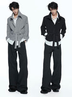 Faux Two-Piece Belted Knit Cardigan 4