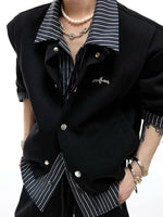 Faux Two-Piece Cardigan and Pants Set 4