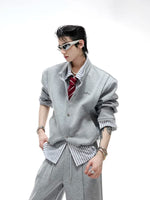 Faux Two-Piece Cardigan and Pants Set 5