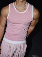 Faux Two-Piece Fitted Casual Vest 3