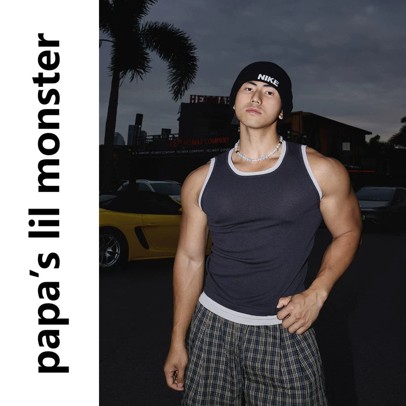 6105010132061,6105010132063,6105010132065,6105010132067, Faux Two-Piece Fitted Casual Vest