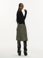 Faux Two-Piece Graphic Leather Overlay Pants 4