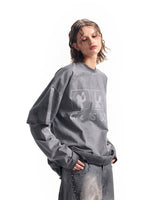 Faux Two-Piece Graphic Long-Sleeve T-Shirt 4