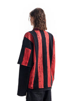 Faux Two-Piece Long-Sleeve Graphic T-Shirt 3
