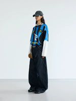 Faux Two-Piece Racing Long-Sleeve T-Shirt 4