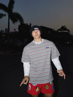 Faux Two-Piece Striped Long-Sleeve T-Shirt 4