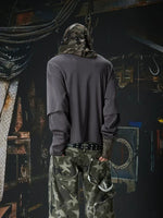 Faux Two-Piece Vintage Graphic Henley T-Shirt 3