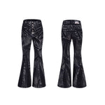 5927752944118,5927752944119,5927752944120,5927752944121, Five-Button Distressed Flare Jeans