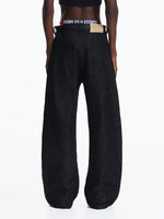 Five-Button Selvedge Raw Denim Loose Pants 4