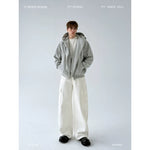 Fleece Faux Layered Zip Up Hoodie 1