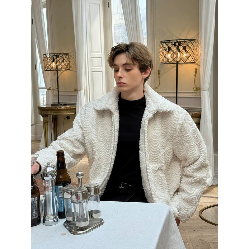 Fleece Zip-Up Winter Lapel Jacket 4