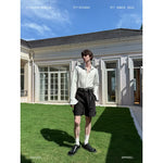 Floral 3D Beaded Tailored Shorts Pants 1
