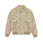 Floral Embroidered Suede Sheepskin Jacket 1
