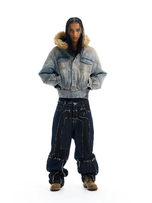 Frayed Edge Remake Denim Pants 1