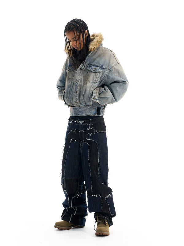 Frayed Edge Remake Denim Pants 3