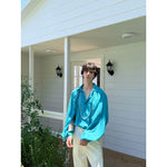 French-Style Long-Sleeve Button Front Shirt 2