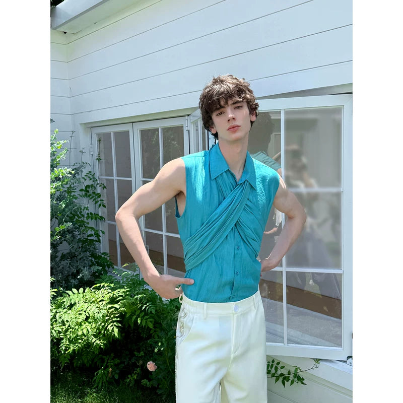 French-Style Long-Sleeve Button Front Shirt 3