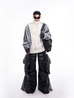 Fur-Trimmed Turtleneck Sweater 2