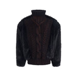 5823801171981,5823801171982,5823801171983,5823801171984, Fur-Trimmed Turtleneck Sweater