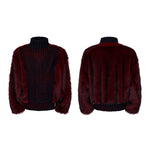 5982979652508,5982979652510,5982979652512,5982979652514, Fur-Trimmed Turtleneck Sweater