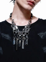Futuristic Chain Choker Necklace 2