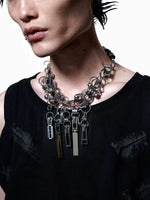 5571063905643, Futuristic Chain Choker Necklace