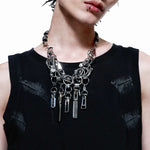 5571063905644, Futuristic Chain Choker Necklace