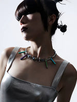 Futuristic Geometric Choker Necklace 2