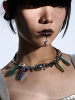 Futuristic Geometric Choker Necklace 4