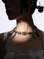 5277300347695, Futuristic Geometric Choker Necklace