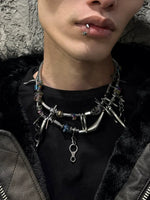 Futuristic Multi-Layered Statement Choker Necklace 2