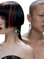 Futuristic Punk Drop Earrings 1