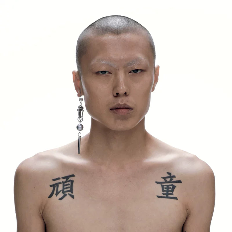 5082635269324, Futuristic Punk Drop Earrings