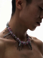 Futuristic Seashell Beaded Necklace 3