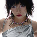 5607263459834, Futuristic Seashell Beaded Necklace