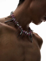 5607263459835, Futuristic Seashell Beaded Necklace
