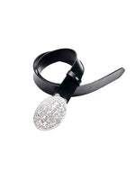 Genuine Leather Rhinestone Cross Belt 5