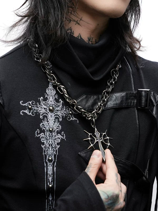 Gothic Cuban Chain Necklace 4