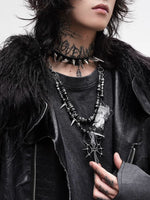 Gothic Punk Beaded Necklace 1