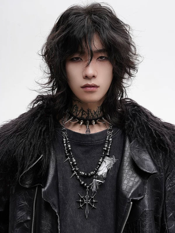 Gothic Punk Beaded Necklace 2