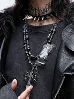 Gothic Punk Beaded Necklace 3