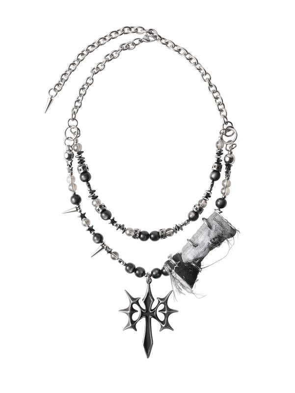 Gothic Punk Beaded Necklace 5