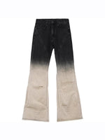 Gradient Flared Denim Pants 5