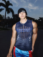 Gradient Hollowed-Out Slim Fit Tank Top 1