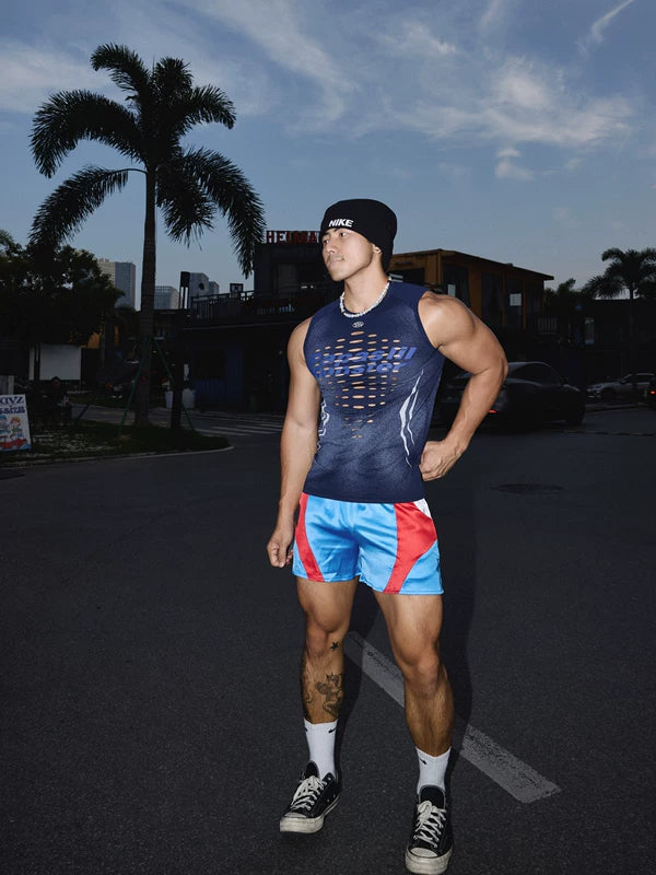 Gradient Hollowed-Out Slim Fit Tank Top 2