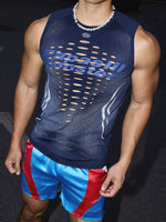Gradient Hollowed-Out Slim Fit Tank Top 3