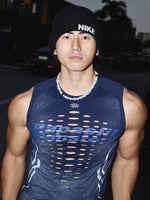 Gradient Hollowed-Out Slim Fit Tank Top 5