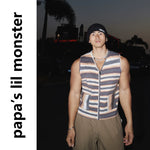 6196079387828,6196079387829,6196079387830, Gradient Knit V-Neck Zipper Vest