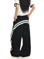 Gradient Letter Print Wide-Leg Sweatpants 3