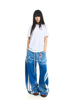 Gradient Letter Print Wide-Leg Sweatpants 4